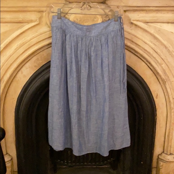 J. Crew Linen Skirt - Picture 1 of 4